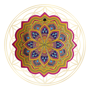 Enfeite de Porcelana Mandala - Modelo 3