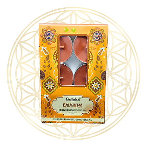 Vela Aromática P/ Rechaud Indiana Goloka - BAUNILHA