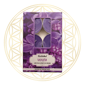 Vela Aromática P/ Rechaud Indiana Goloka - VIOLETA