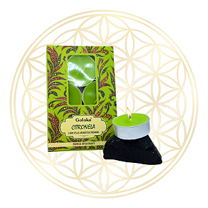 Vela Aromática P/ Rechaud Indiana Goloka - CITRONELA