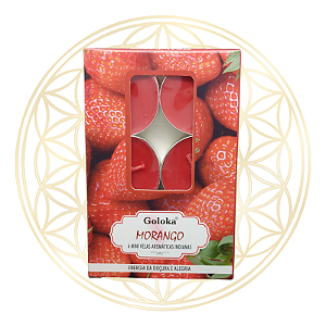 Vela Aromática P/ Rechaud Indiana Goloka - MORANGO