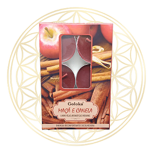 Vela Aromática P/ Rechaud Indiana Goloka - MAÇÃ E CANELA