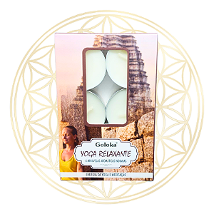 Vela Aromática P/ Rechaud Indiana Goloka - YOGA RELAXANTE