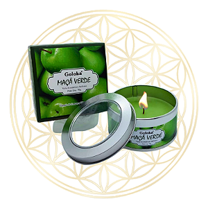 Vela Aromática Indiana Goloka - Maçã Verde