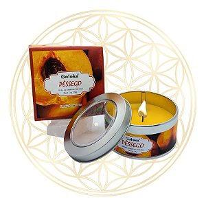 Vela Aromática Indiana Goloka - Pêssego