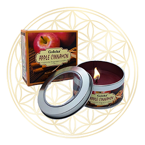 Vela Aromática Indiana Goloka - Maçã e Canela