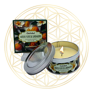 Vela Aromática Indiana Goloka - Neroli Flor de Laranjeira