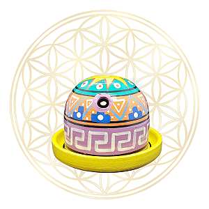 Incensário Peruano P/ Bombitas | Ervas | Resinas - AMARELO