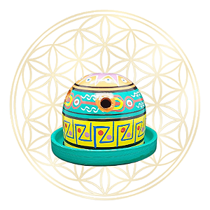 Incensário Peruano P/ Bombitas | Ervas | Resinas - VERDE