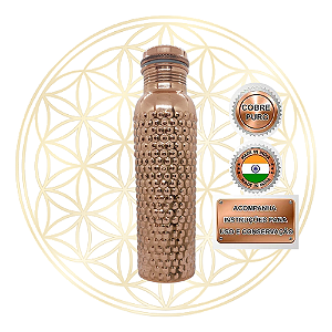 Garrafa de Cobre Puro Indiana Ayurvédica - BUBBLE