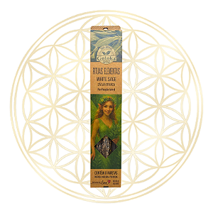 Incenso Goloka Vareta Linha Rituais Elementais - WHITE SAGE