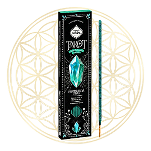 Incenso Sagrada Madre Vareta Linha Tarot Gemas Protetoras - Esmeralda