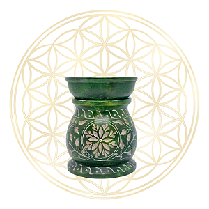 Rechaud Indiano de Pedra Sabão G - Verde
