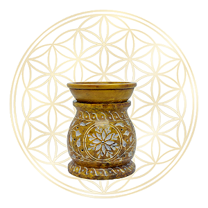 Rechaud Indiano de Pedra Sabão G - Amarelo