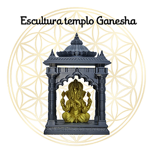 Mini Templo Decorativo com Ganesha