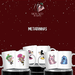Caneca Metadinha - Kit com 2
