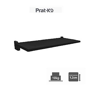 Prateleira Black c/ Suporte Preto Concept Me Leve 20x40 cm, PRAT.K