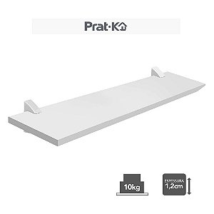Prateleira Branco c/ Suporte Branco Concept Me Leve 20x40 cm, PRAT.K