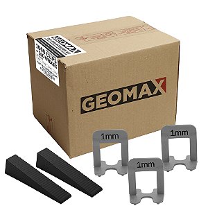 1.000un Espaçador Nivelador Slim Piso Porcelanato + 100 Cunhas - Gmax