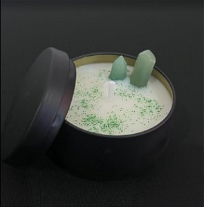 Vela Aromática Cristais - Quartzo Verde