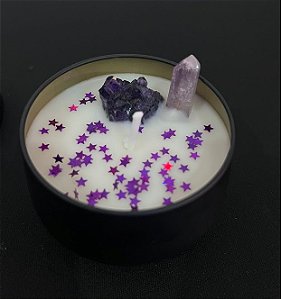 Vela Aromática Cristais - Ametista