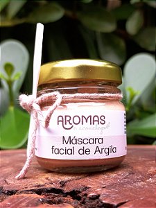 Máscara Facial de Argila Rosa