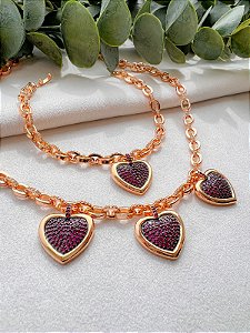 Pulseira elos coração