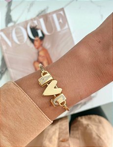 Bracelete liso haste dupla
