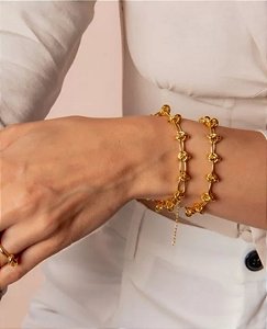 Pulseira elos grande com nó