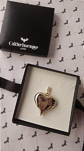 Pingente Coração Grande com Micro Zirconias