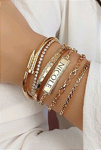 Pulseira com Placa Personalizada None
