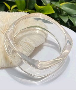 Bracelete Transparente Quadrado