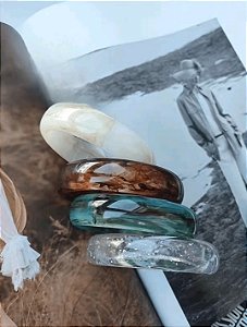 Bracelete Transporte com Brilho Acrílico