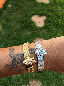 Pingente Charm Passante Cravejado Fecho Menino