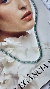 Colar Riviera Esmeralda Colombiana 3 Garras 3mm
