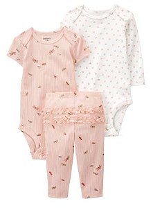 Conjunto Carter's - 3 peças - canelado