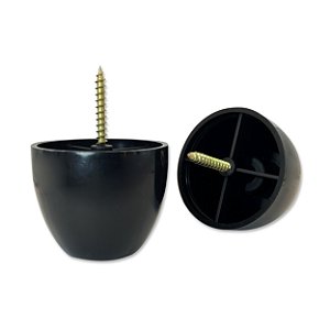 Pé Para Móvel 4cm Preto - Unidade