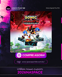 SONIC X SHADOW GENERATIONS PS4/PS5 Mídia Digital