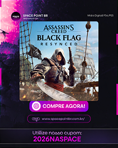 Assassin's Creed Black Flag Resynced PS5 Mídia Digital