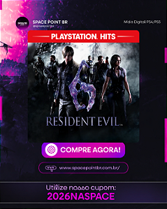 RESIDENT EVIL 6 PS4/PS5 MÍDIA DIGITAL