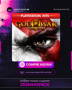 GOD OF WAR 3 REMASTERED PS4/PS5 Mídia Digital