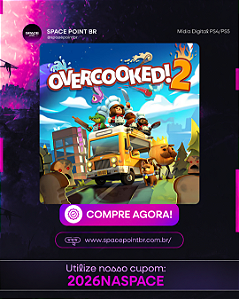 Overcooked! 2 PS4/PS5 Mídia Digital