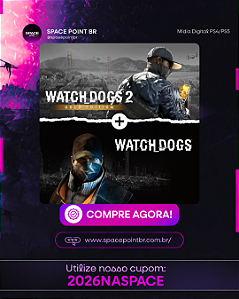 Watch Dogs 1+2 PS4/PS5 Mídia Digital