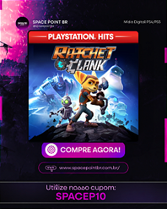 RATCHET CLANK PS4/PS5 Mídia Digital