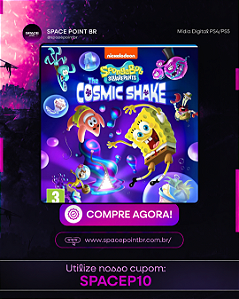 Bob Esponja: The Cosmic Shake PS4/PS5 Mídia Digital