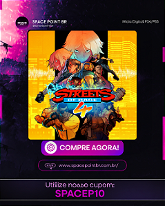 Streets Of Rage 4 PS4/PS5 Mídia Digital