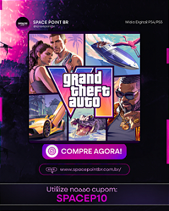 GTA 6 PRÉ VENDA Grand Theft Auto VI PS5 Mídia Digital