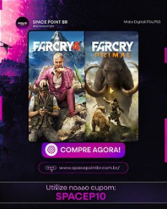 FAR CRY 4 + FAR CRY PRIMAL PS4/PS5 Mídia Digital