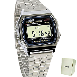 Relógio Casio Unissex Digital Prateado A159WA-N1DF