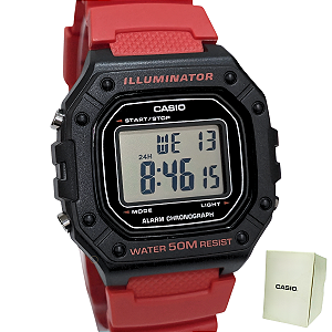 Relógio Casio Digital Illuminator Masculino W-218H-4BVDF